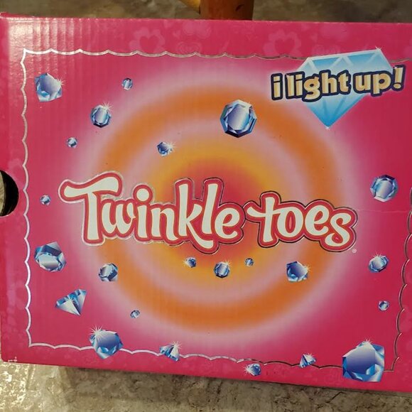 Twinkle Toes-Light Up Twinkle Sparks- Sequin Flash-Girls Size 11 - Picture 8 of 9